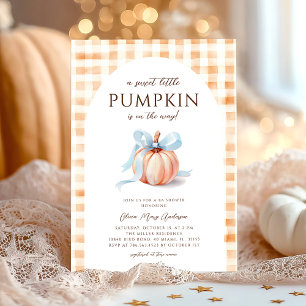 Invitation Baby shower petit Citrouille d'automne