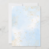 Invitation Baby Shower Petit Citrouille Florale Verte (Dos)