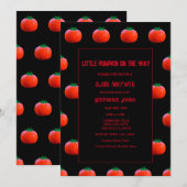 Invitation Baby shower Petit Citrouille Sur Le Chemin Filles  (Devant / Derrière)