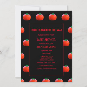 Invitation Baby shower Petit Citrouille Sur Le Chemin Filles