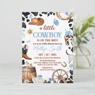 Invitation Baby-Shower Petit Cowboy