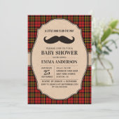 Invitation Baby shower Petit Homme - Moustache Pla (Debout devant)