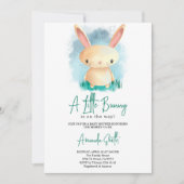 Invitation Baby shower Petit Lapin Mignon (Devant)