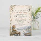 Invitation Baby Shower Petit Pêcheur (Debout devant)