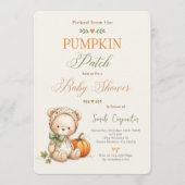 Invitation Baby Shower Petite Citrouille (Devant)