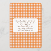 Invitation Baby Shower Petite Citrouille (Dos)