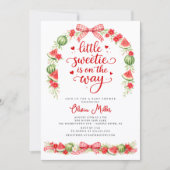 Invitation Baby Shower Petite Douceur Pastèque (Devant)