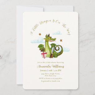 Invitation Baby Shower Petite Étoile Nuageuse de Dragonnet My