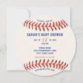 Invitation Baby shower photo de baseball Softball Sport (Devant)