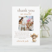 Invitation Baby shower photo Highland Holy Cow (Debout devant)