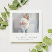 Invitation Baby shower photo miniature chic