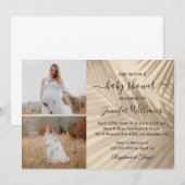 Invitation baby shower photo numérique et imprimé 2 photos (Devant / Derrière)