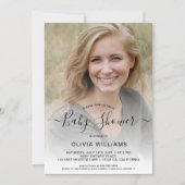 Invitation Baby shower photo personnalisé (Devant)