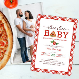 Invitation Baby shower photo Slice Slice Babples Couples