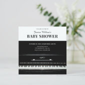 Invitation baby shower piano classique (Debout devant)