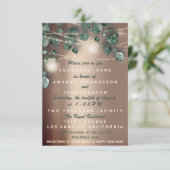 Invitation Baby shower Pieds Rustique Rose Blush Girl Garçon (Debout devant)