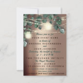 Invitation Baby shower Pieds Rustique Rose Parties scintillan (Devant)