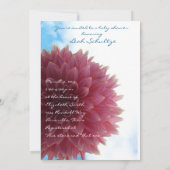 Invitation Baby shower Pink Dahlia (Dos)