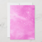 Invitation Baby shower Pink Gold Moon & Stars (Dos)