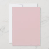 Invitation Baby shower Pink Peony Gold Frame par courrier (Dos)