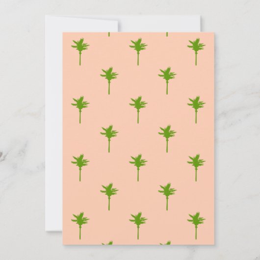 Invitation Baby shower Piscine tropicale (Dos)