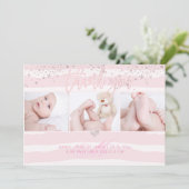Invitation Baby shower PixDezines Merci (Debout devant)