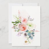 Invitation Baby shower PixDezines Watercolor Blush Peonies (Dos)