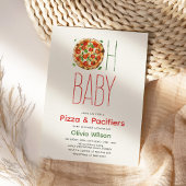 Invitation Baby shower Pizza & Pacificateurs