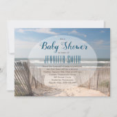 Invitation Baby shower plage (Devant)