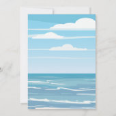 Invitation Baby shower plage (Dos)