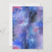 Invitation Baby shower Planète Aquarelle (Dos)