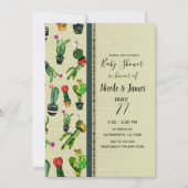 Invitation Baby Shower Plante de cactus du sud-ouest naturel (Devant)