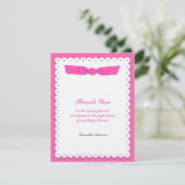 Invitation Baby shower plat Merci (Debout devant)