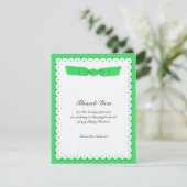 Invitation Baby shower plat Merci (Debout devant)