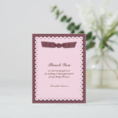 Invitation Baby shower plat Merci (Debout devant)