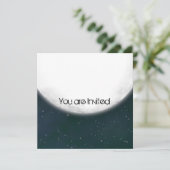 Invitation Baby shower Pleine lune (Debout devant)