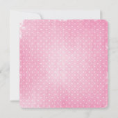 Invitation Baby shower Pointe rose (Dos)