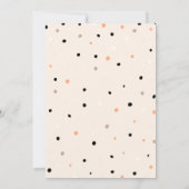Invitation Baby shower pointillé de transport citrouille (Dos)