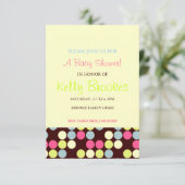 Invitation Baby shower| Points|owb (Debout devant)