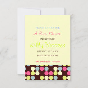 Invitation Baby shower Points owb