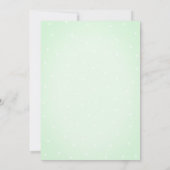 Invitation Baby shower Pois Cactus aquarelle (Dos)