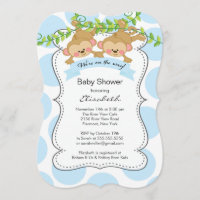 Baby shower Pois de singes mignons