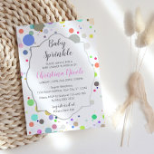 Invitation Baby shower Pois Multicolor Sprinkle