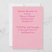 Invitation Baby Shower pois pointillés (Dos)