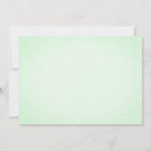 Invitation Baby shower Pois Succulent aquarelle (Dos)