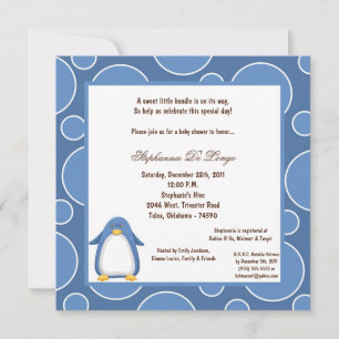 Invitation Baby shower Pok-a-Dot 5x7