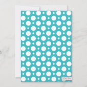 Invitation Baby shower Polka Dot Turquoise (Dos)
