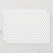 Invitation Baby shower Polkadot Vert Eléphant (Dos)