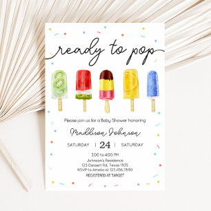 Invitation Baby shower Popsicle