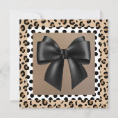 Invitation baby shower - Poster de animal - Bow (Devant)